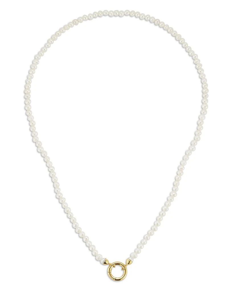 Moon & Meadow 14K Yellow Gold Cultured Freshwater Pearl Necklace, 17" 2