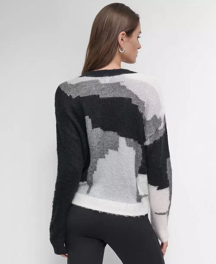 DKNY Women's V-Neck Long-Sleeve Sweater