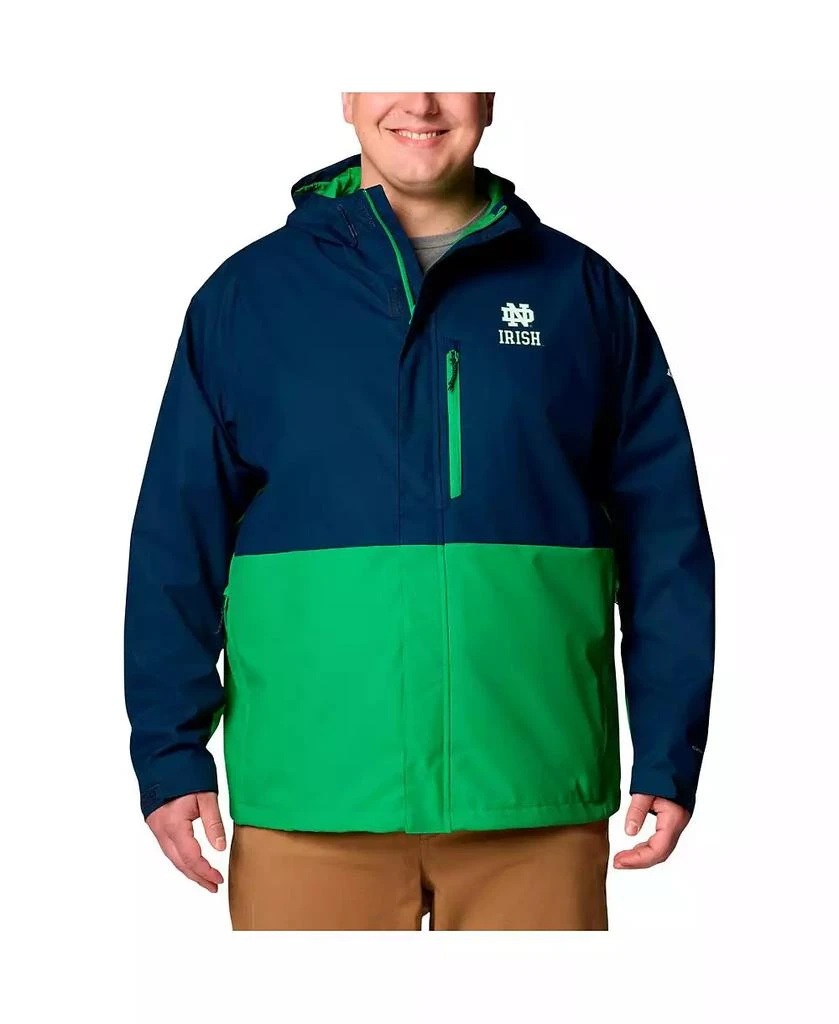 Columbia Men's Navy Notre Dame Fighting Irish Big Tall Field Bound Omni-Tech Full-Zip Jacket 1
