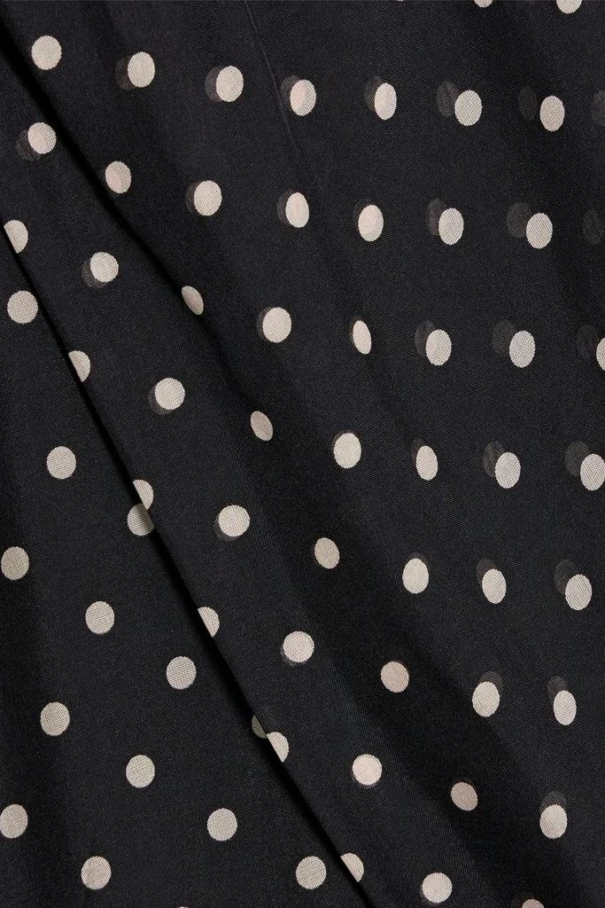 MIKAEL AGHAL Polka-dot silk-chiffon blouse 4
