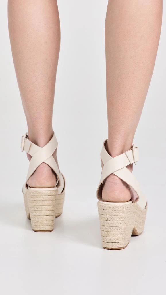 Alohas Lyla Cream Leather Espadrilles 4