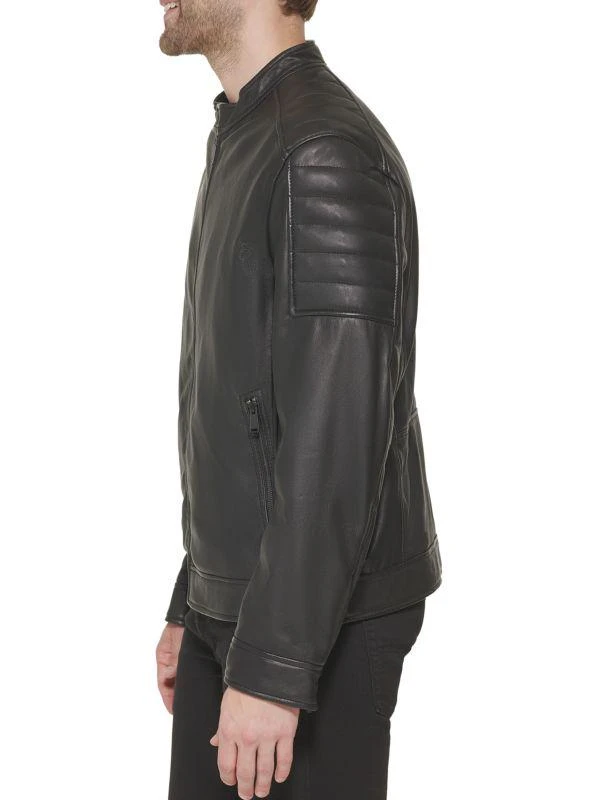 Cole Haan Leather Moto Jacket 4