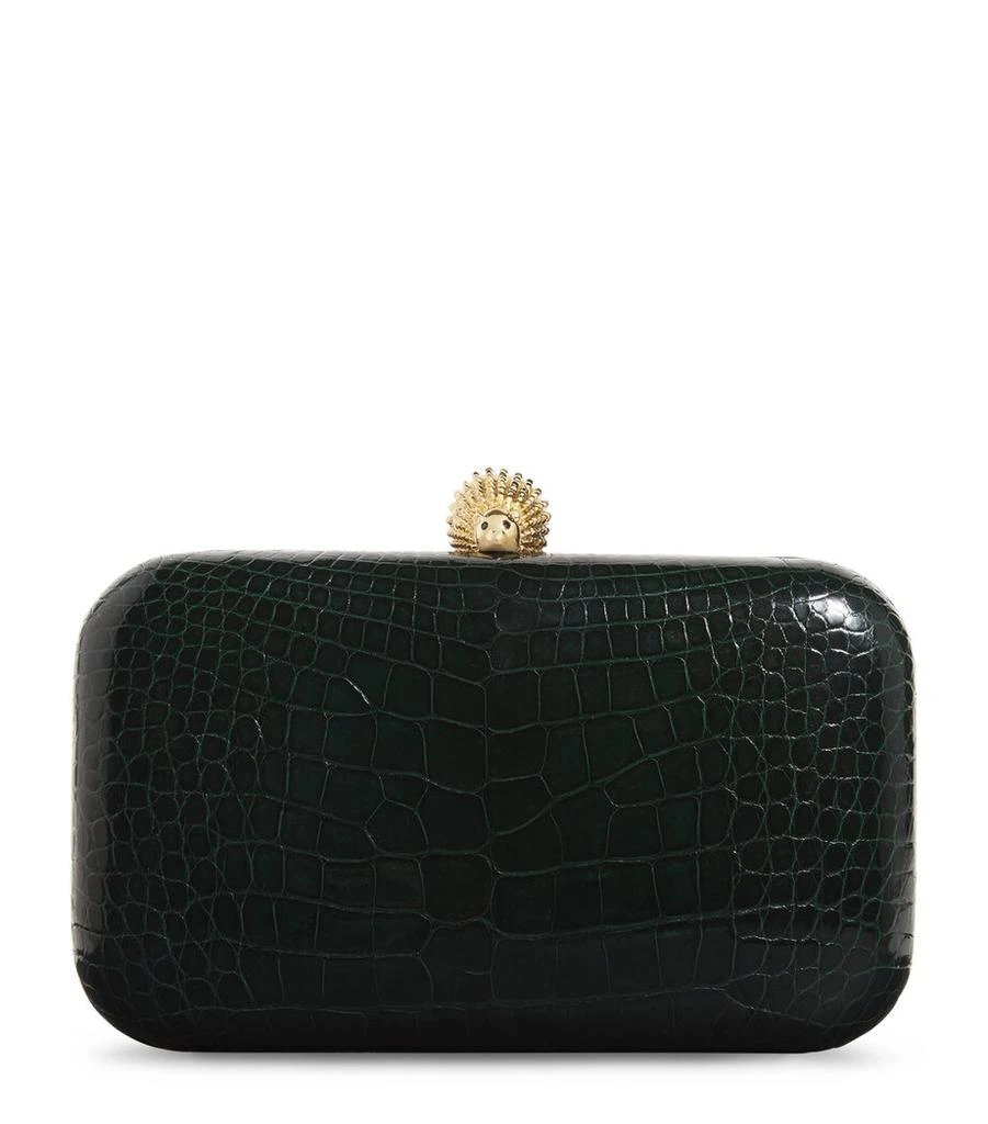 Ethan K Crocodile Leather Clutch Bag 1