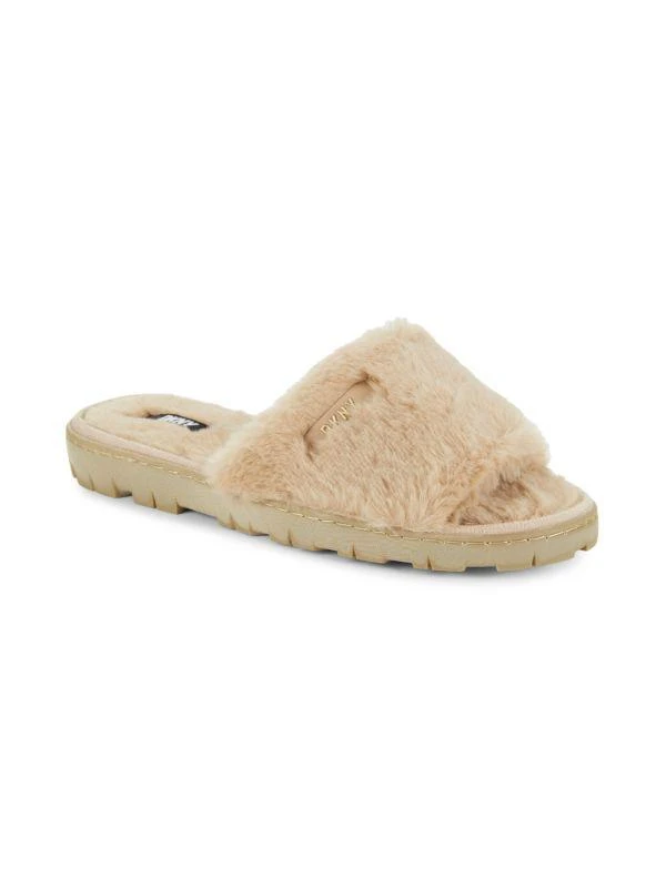 DKNY Jill Faux Fur Slides 2