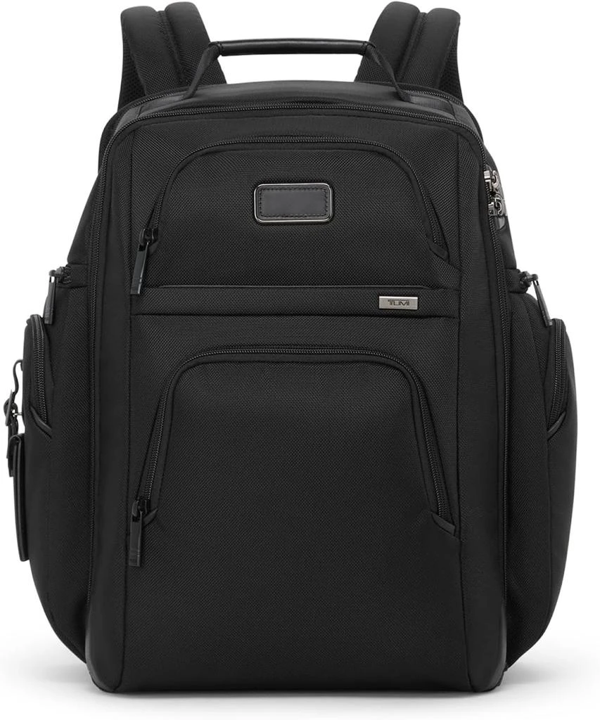 TUMI TUMI - Alpha Brief Pack - Men
s and Women
s Work and Travel Laptop Backpack with Padded Adjustable Strap - Fits Up to 15" Screen - Black