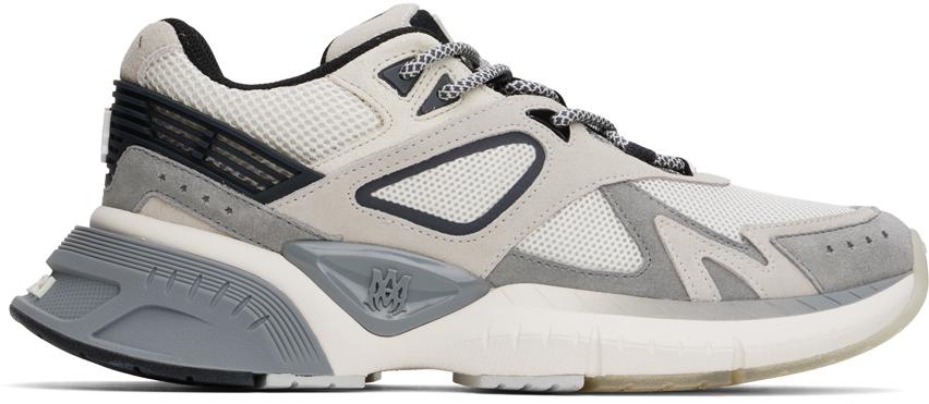 【AMIRI】ブラック＆シルバー MA Runner スニーカー Ma Runner - Black/White/Silver – Feature