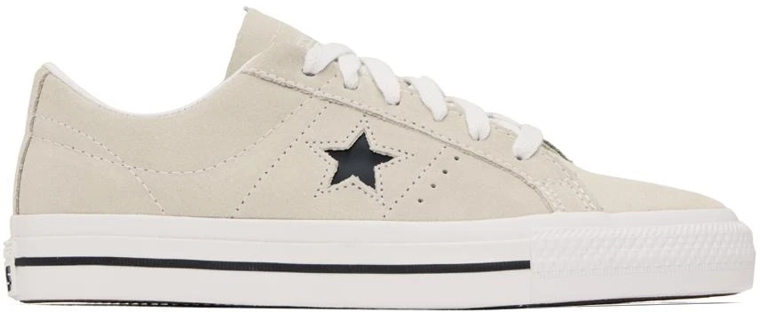 Converse Beige One Star Pro Low Sneakers 1