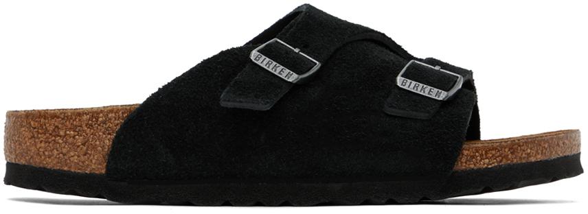 靴 BIRKENSTOCK ZURICH BLACK REGULAR 42 27cm Zürich Suede Leather Charcoal | BIRKENSTOCK