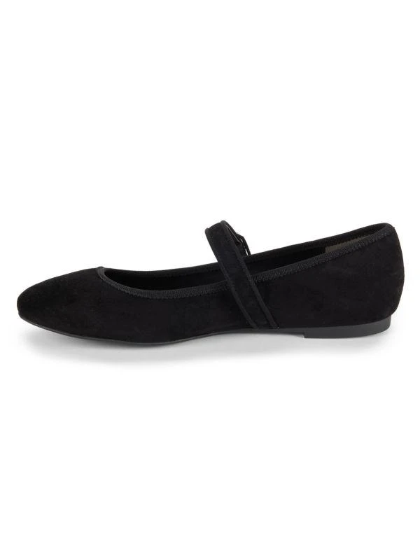 Stuart Weitzman Alice Suede Mary Jane Flats 4