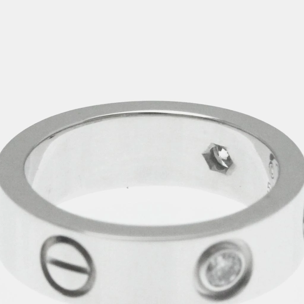Cartier Cartier 18K White Gold and Diamond Love Band Ring EU 50 4