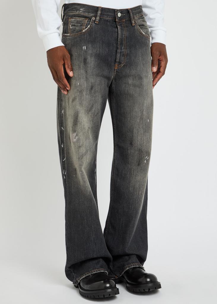 Acne Studios Paint-splatter straight-leg jeans - Jeans