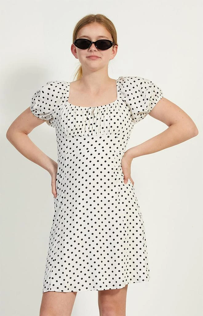PacSun Kids Polka Dot Short Sleeve Dress 1