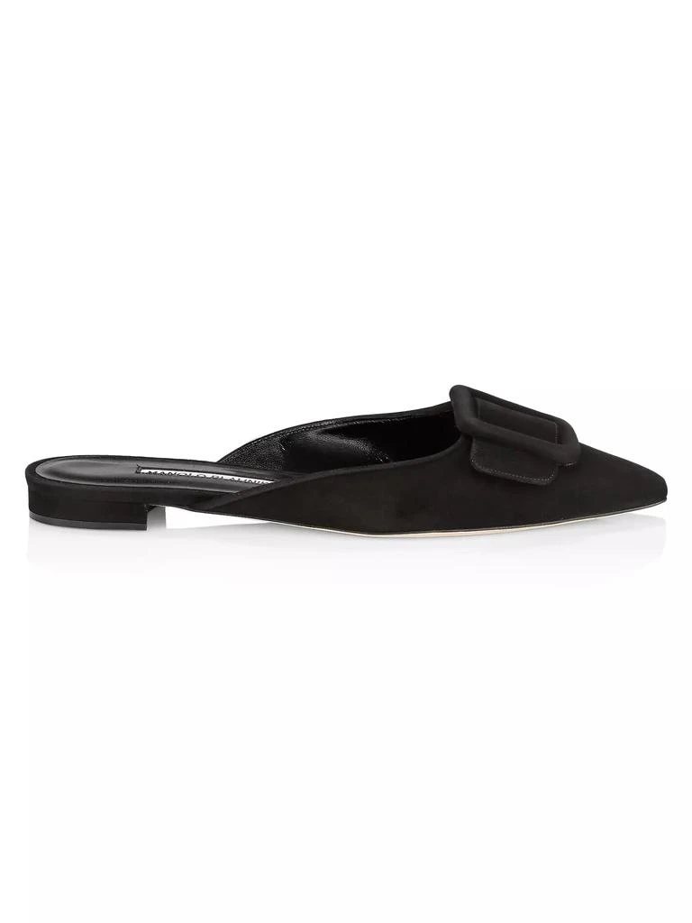 Manolo Blahnik Maysale Suede Flats 1