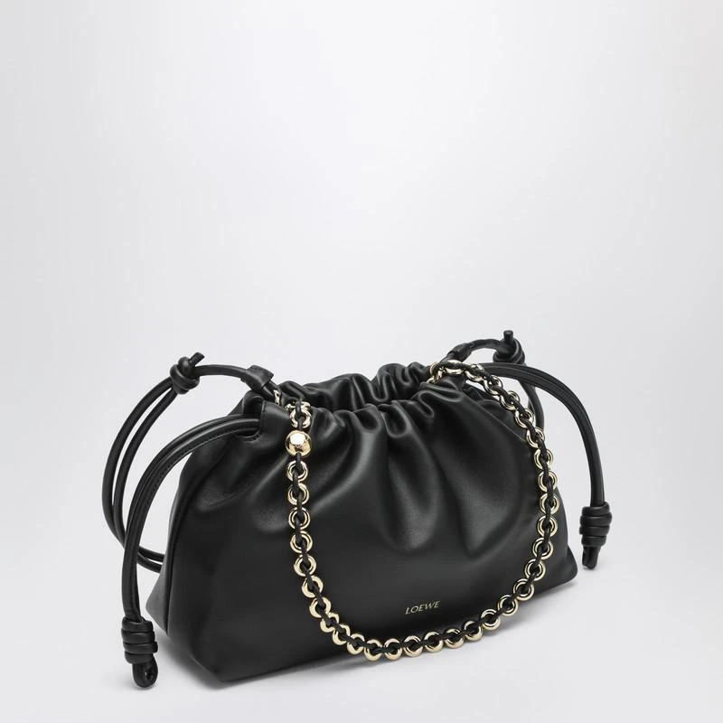 Loewe Medium Flamenco Purse bag in black leather 3