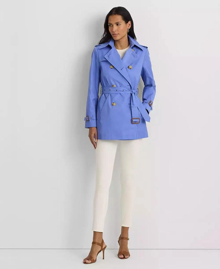 Lauren Ralph Lauren Women's Double-Breasted Short Trench Coat 5