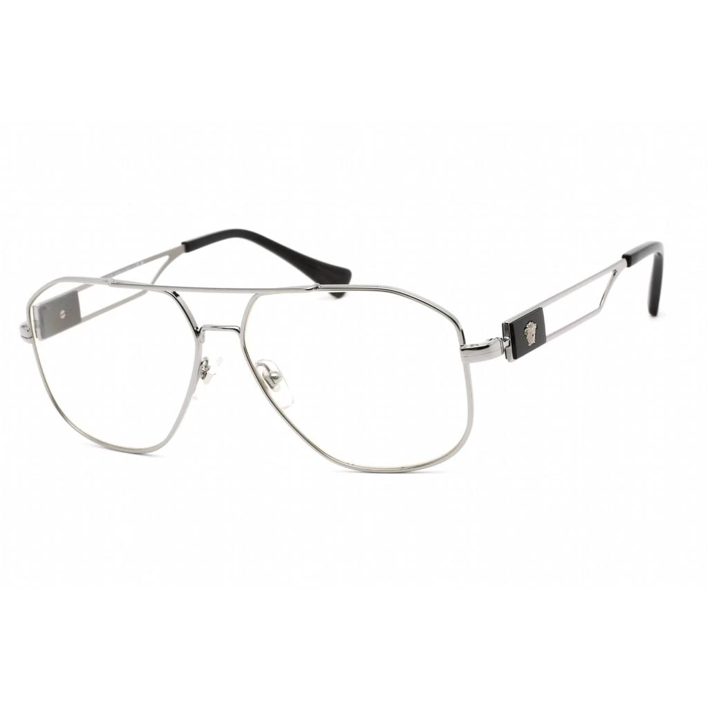 Versace Versace Men's Eyeglasses - Clear Lens Grey Metal Aviator Shape Frame | 0VE1287 1001 1