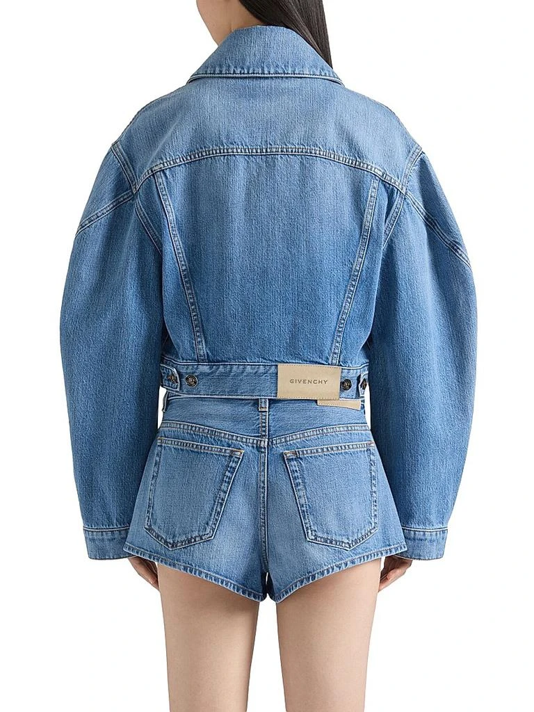 Givenchy Mini Shorts in Washed Denim 3