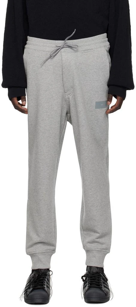 Y-3 Gray Loose-Fit Sweatpants 1