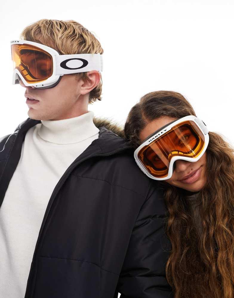Oakley Oakley o-frame 2.0 ski goggles in white and orange