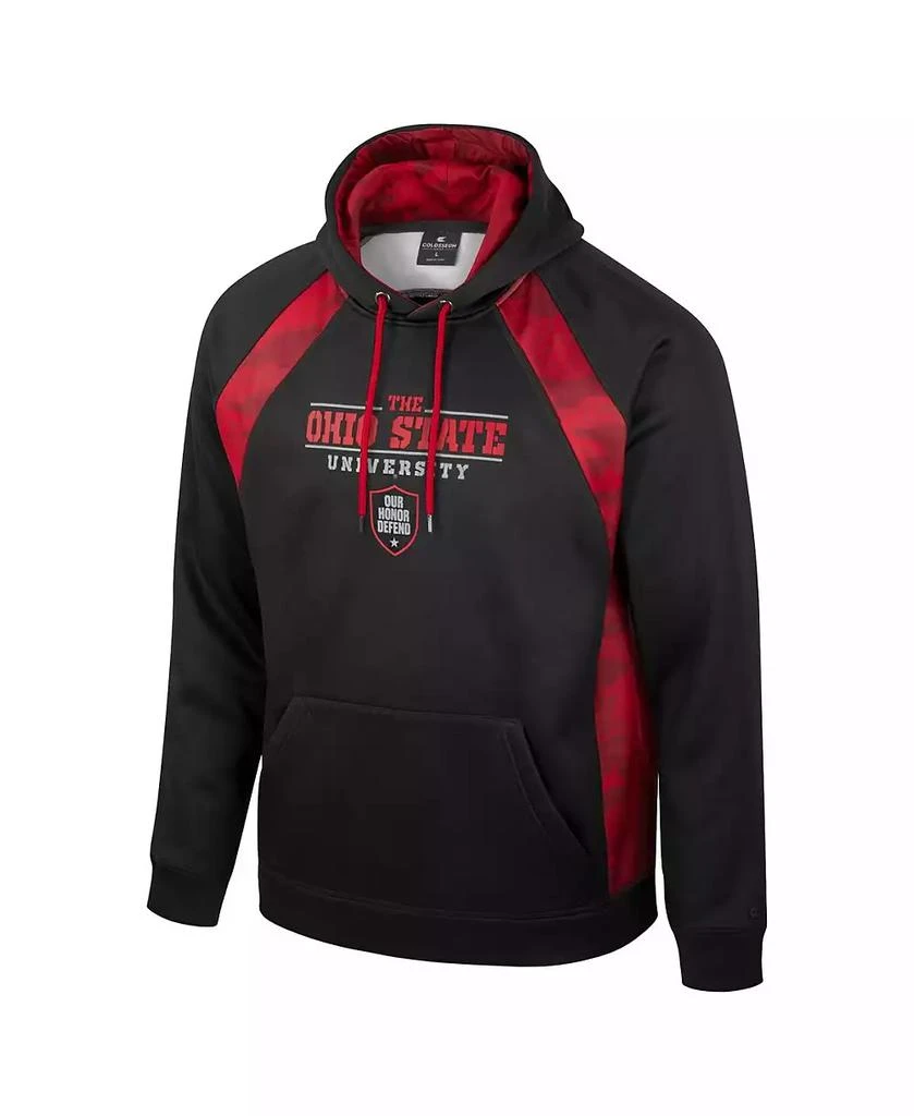 Colosseum Men's Black Ohio State Buckeyes Big Tall On Honor Pullover Hoodie 3