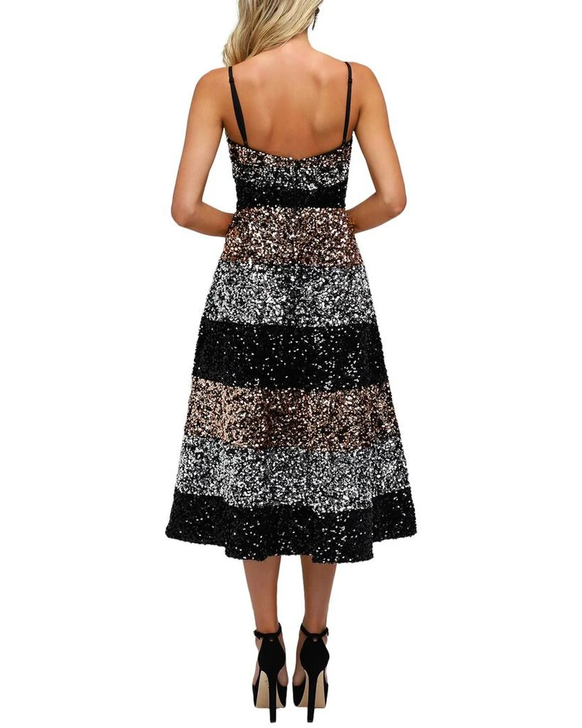 knee length dresses for ladies The Jackie Polka Dot Midi Dress in Cream + Navy – Piper & Scoot main image 0