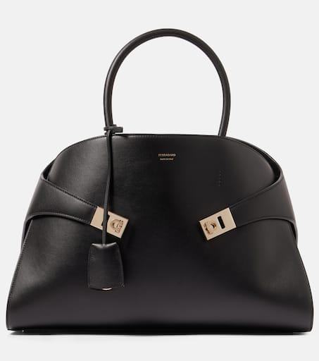 Salvatore Ferragamo Hug Medium leather tote bag - Tote Bags
