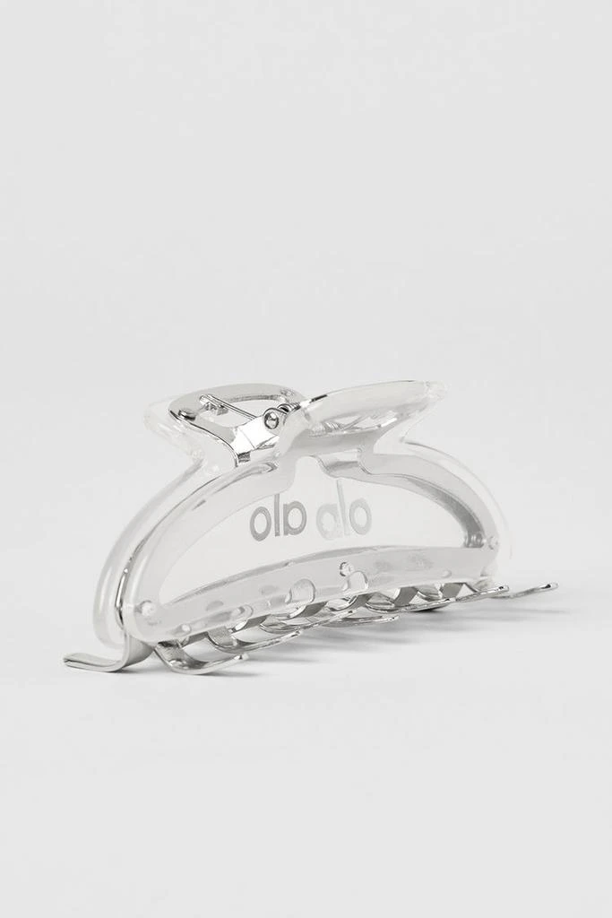 Alo Acrylic Illusion Claw Clip - Clear Acetate/Chrome