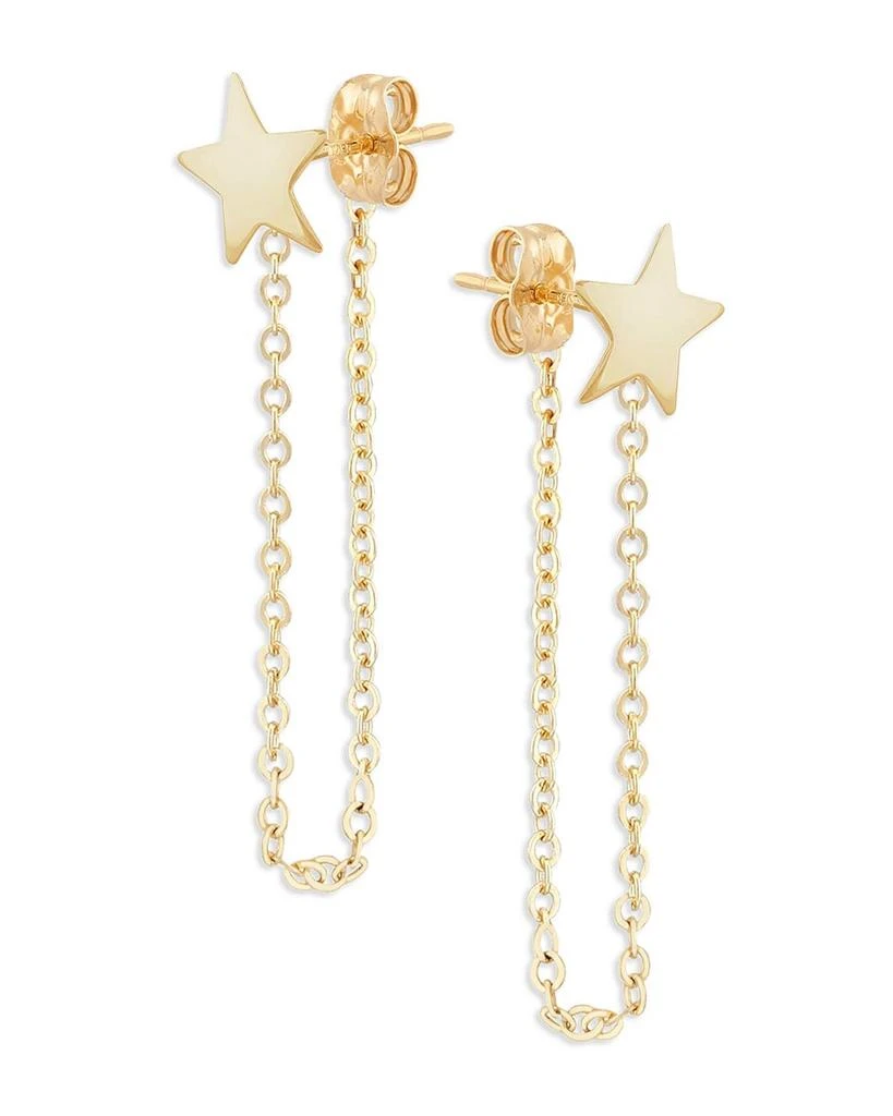 Moon & Meadow 14K Yellow Gold Star Draped Chain Earrings - Exclusive from Bloomingdale's