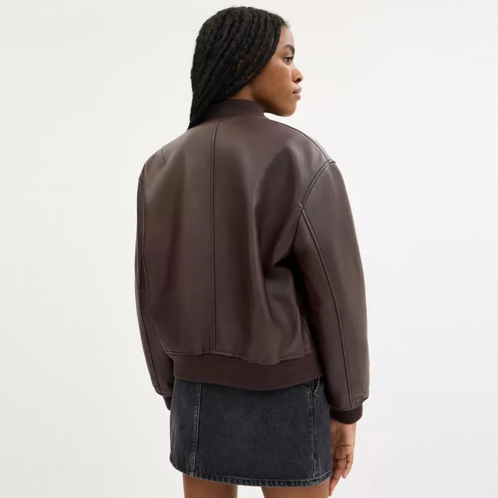 Coach Leather Bomber 3