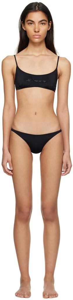 BLUMARINE Black Rhinestone Bikini 1