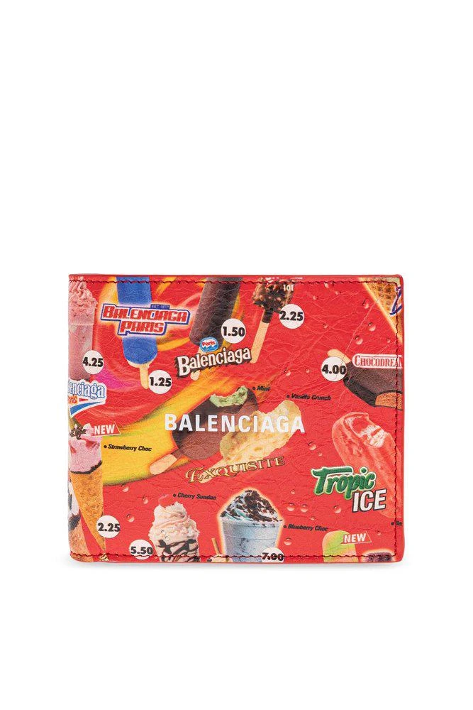 Balenciaga Balenciaga Graphic Print Bi-Fold Wallet
