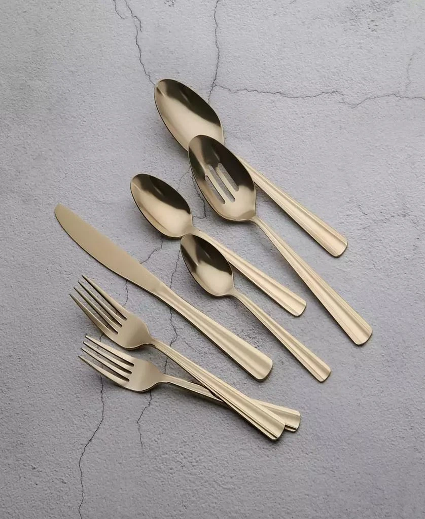 Ornative Alicja 42 Piece Flatware Set with Wire Caddy, Service for 8 5