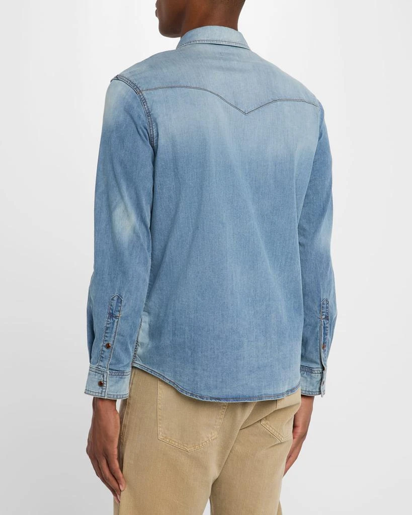 MONFRÈRE Men's Eastwood Denim Western Shirt 3