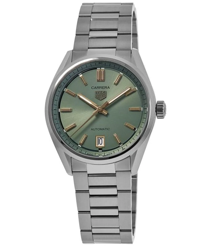 Tag Heuer Tag Heuer Carrera Automatic Green Dial Steel Women's Watch WBN2312.BA0001 1