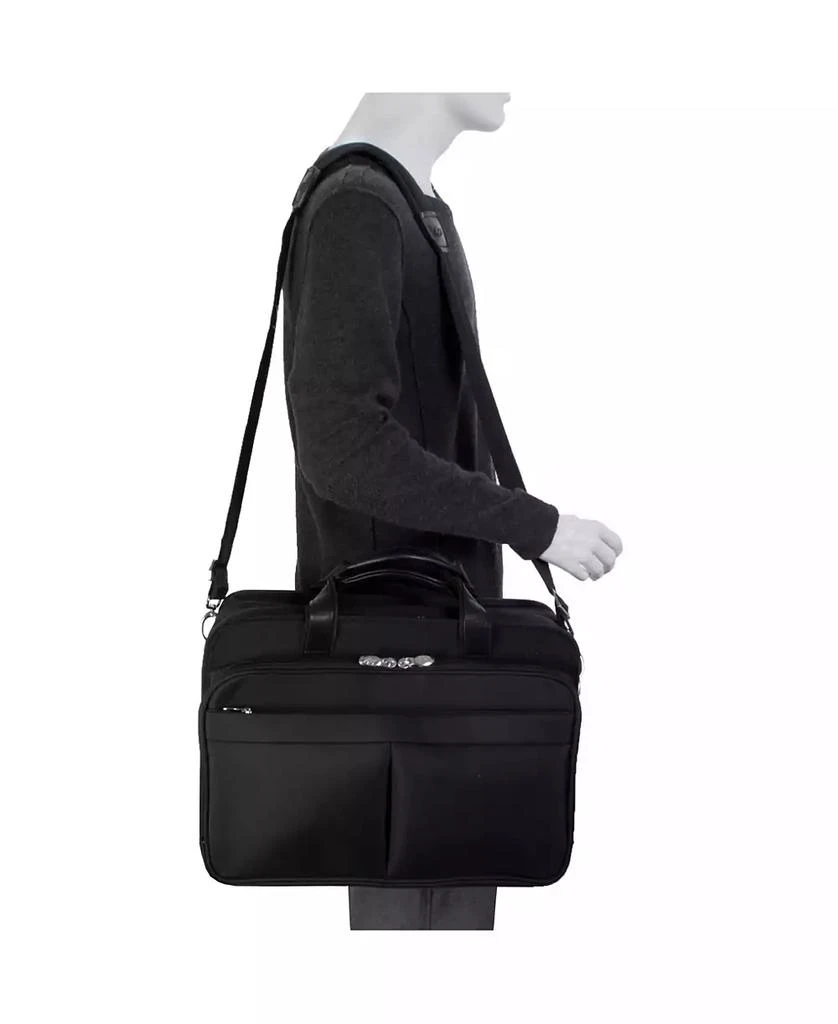 McKlein Walton, 17" Expandable Double Compartment Laptop Briefcase 5