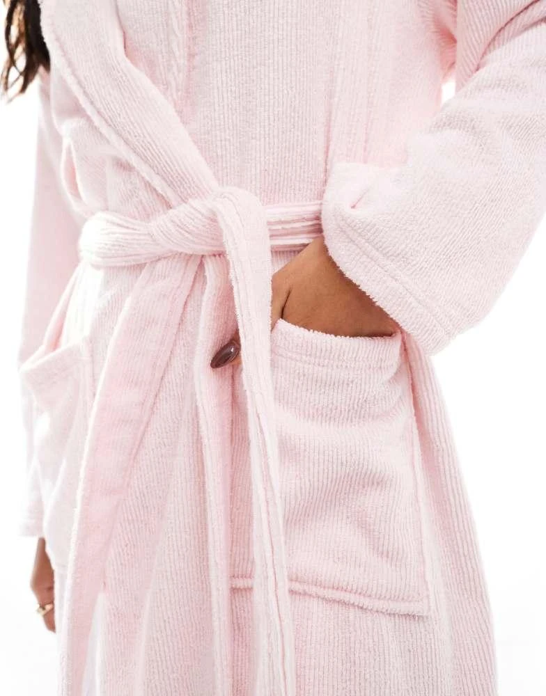 Cotton:On Cotton:On Luxe terry robe in pink 3