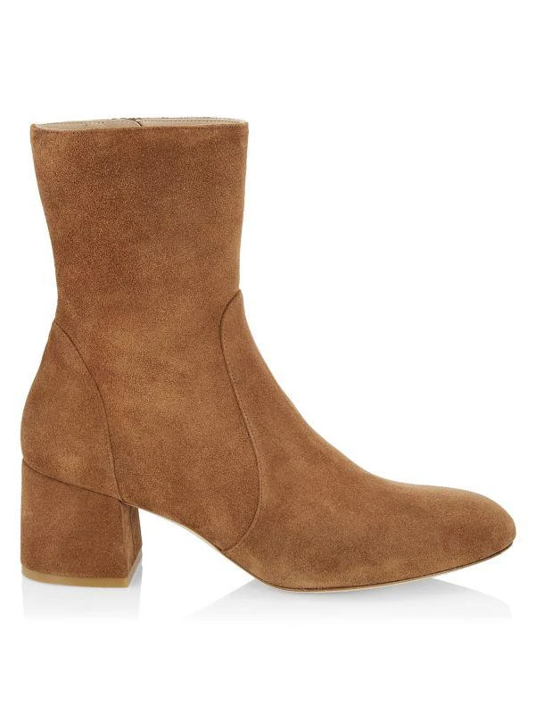 Stuart Weitzman Flareblock 60MM Suede Booties 1