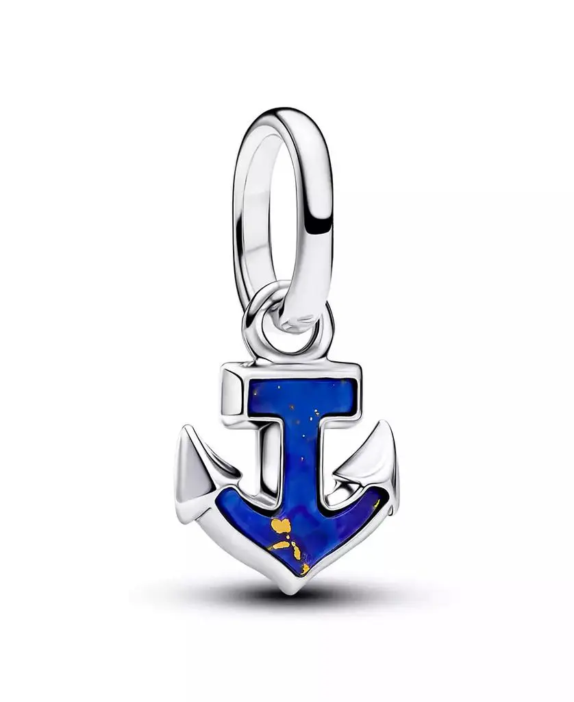 PANDORA Blue Anchor Mini Dangle Charm