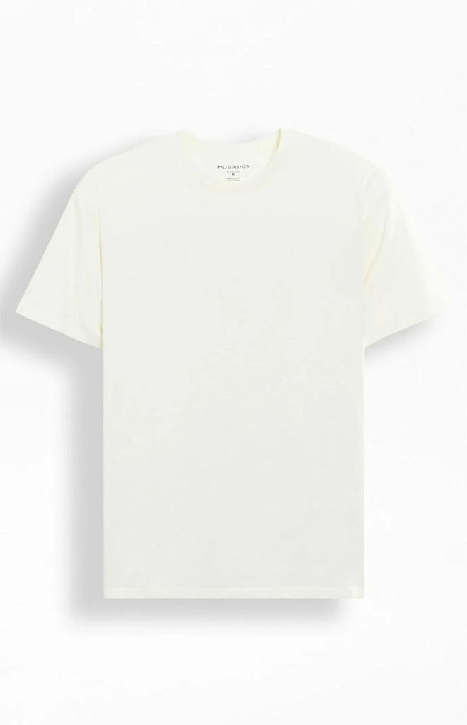 PacSun Cream Reece Regular T-Shirt 1