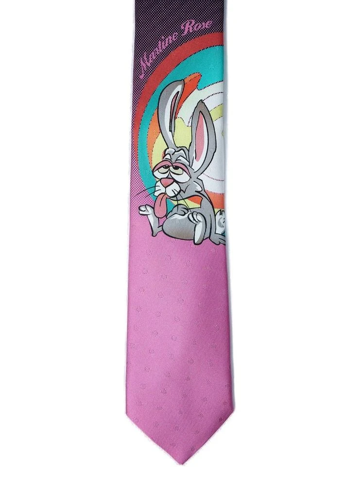 Martine Rose Martine Rose Bunny Artwork Tie 4