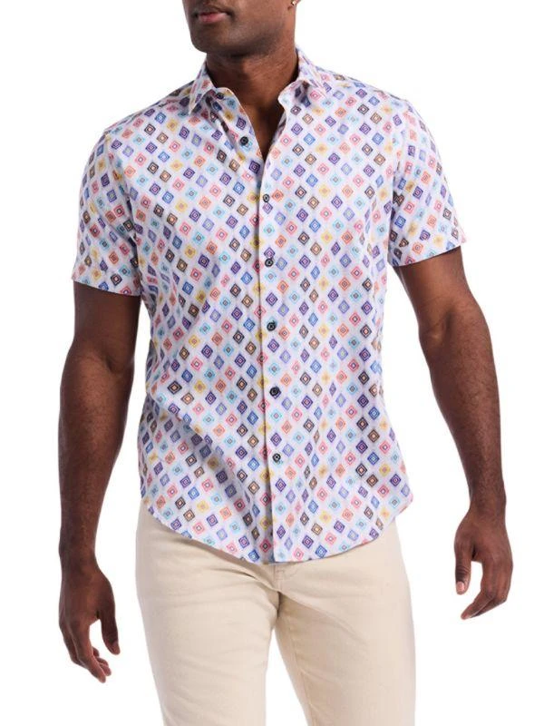 Robert Graham Peterman Geometric Cotton Shirt 6