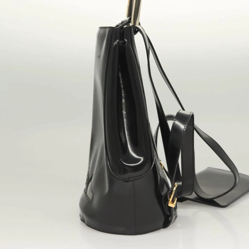 Salvatore Ferragamo Vintage Gancini Backpack Patent Leather Patent_Leather Backpack Bag (Pre-Owned) 3