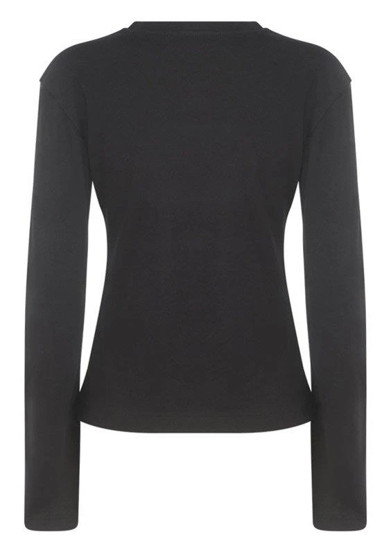 BLUMARINE Blumarine Logo Embellished Long-Sleeved Top 2