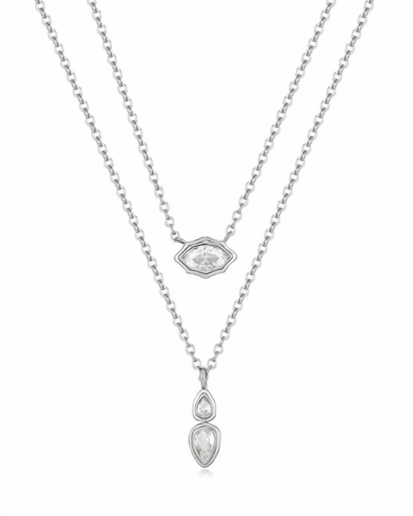 Luv AJ Luv Aj - Women's Stellar Bezel Charm Necklace Set