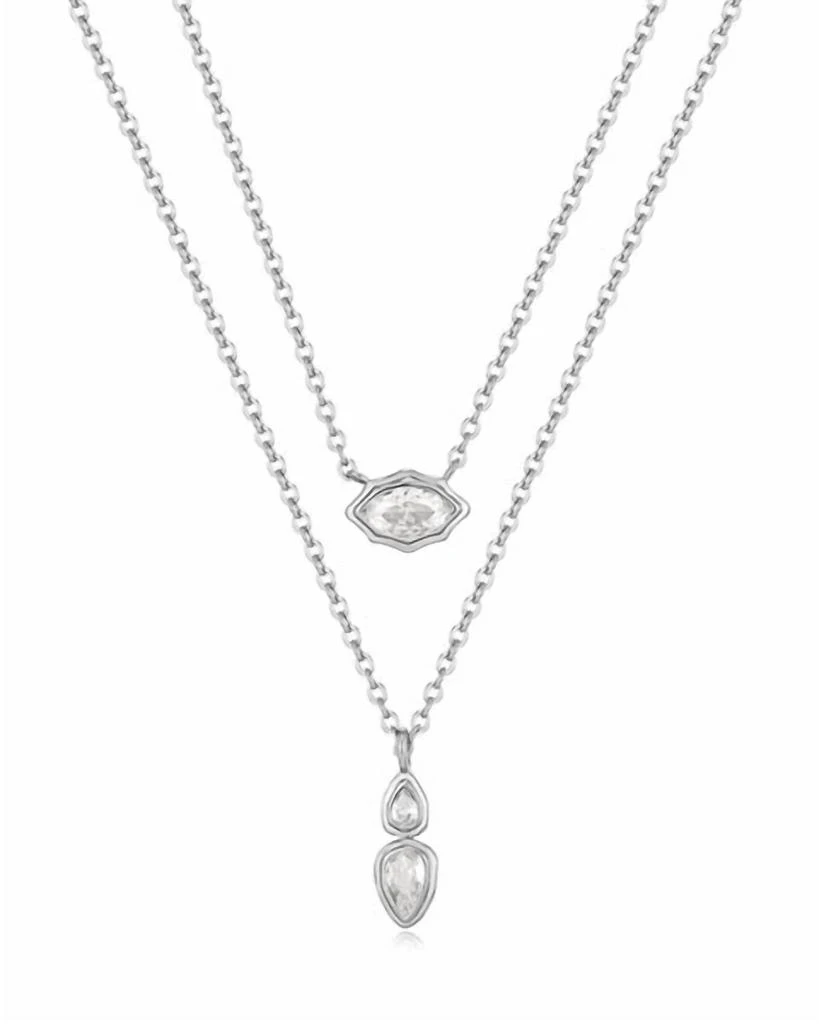 Luv AJ Luv Aj - Women's Stellar Bezel Charm Necklace Set 1