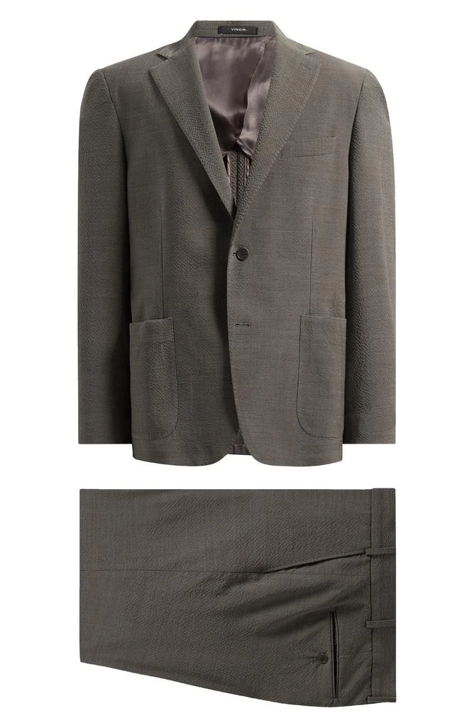 Vince Iker Regular Fit Wool Seersucker Suit