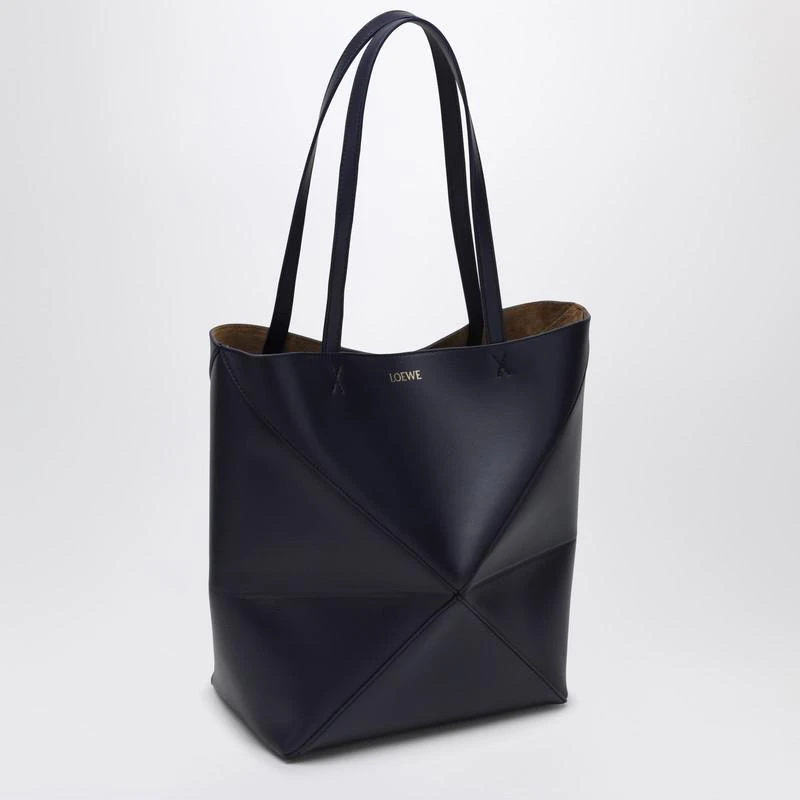 Loewe Medium Tote Bag Puzzle Fold Abyss Blue 3