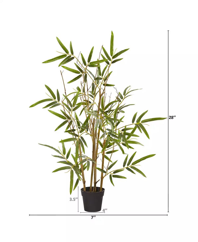 NEARLY NATURAL 28" Bamboo Artificial Tree