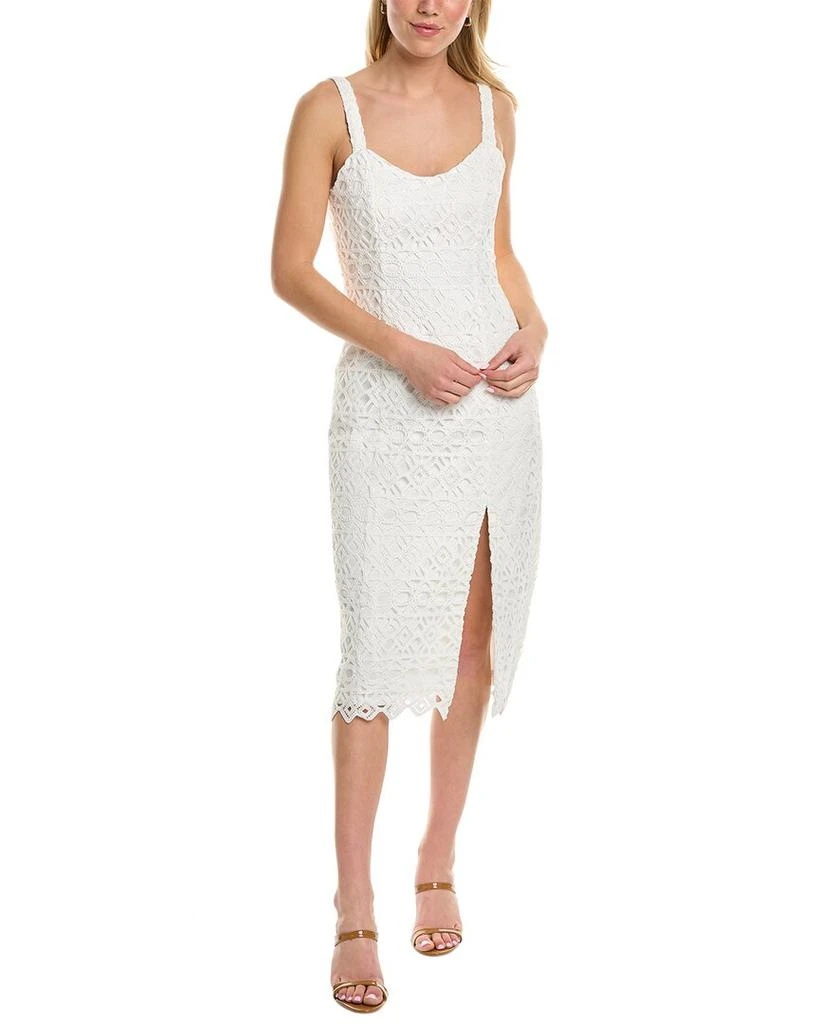 Aidan Mattox Lace Midi Dress 1