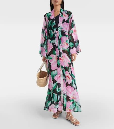 Alexandra Miro Betty floral kaftan 2